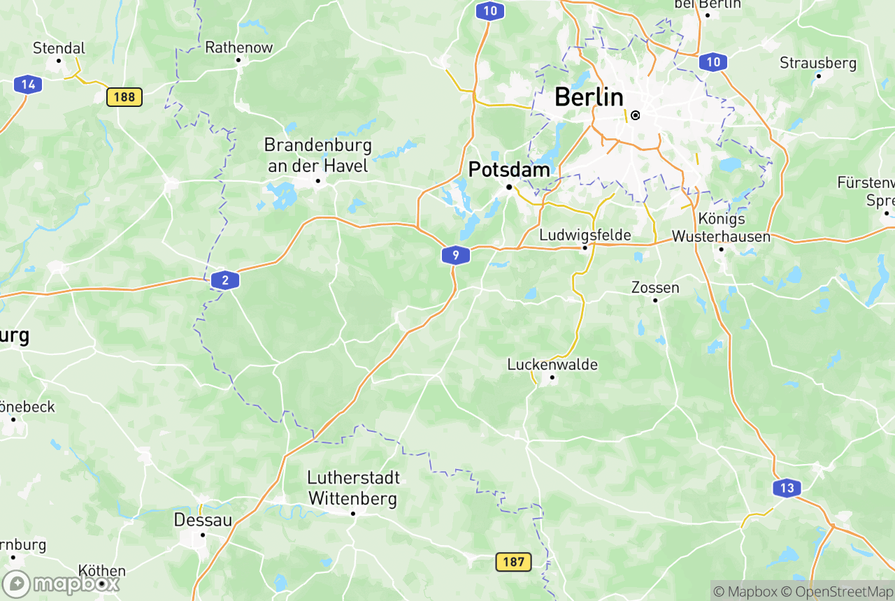 Karte von der Region und Umgebung mit den betreuten Orten